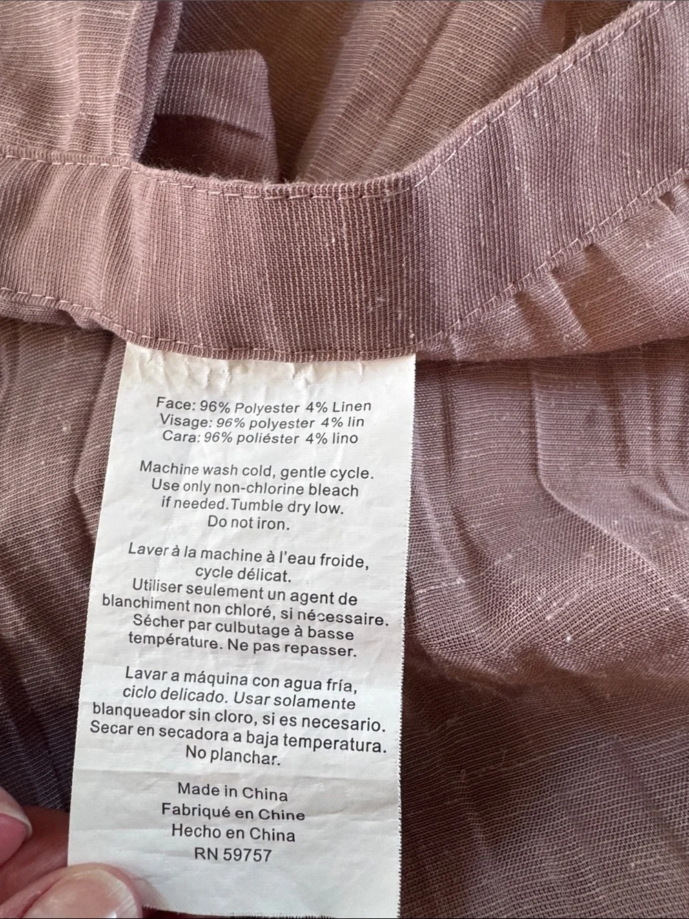 Dusty Rose curtain panels set of 2